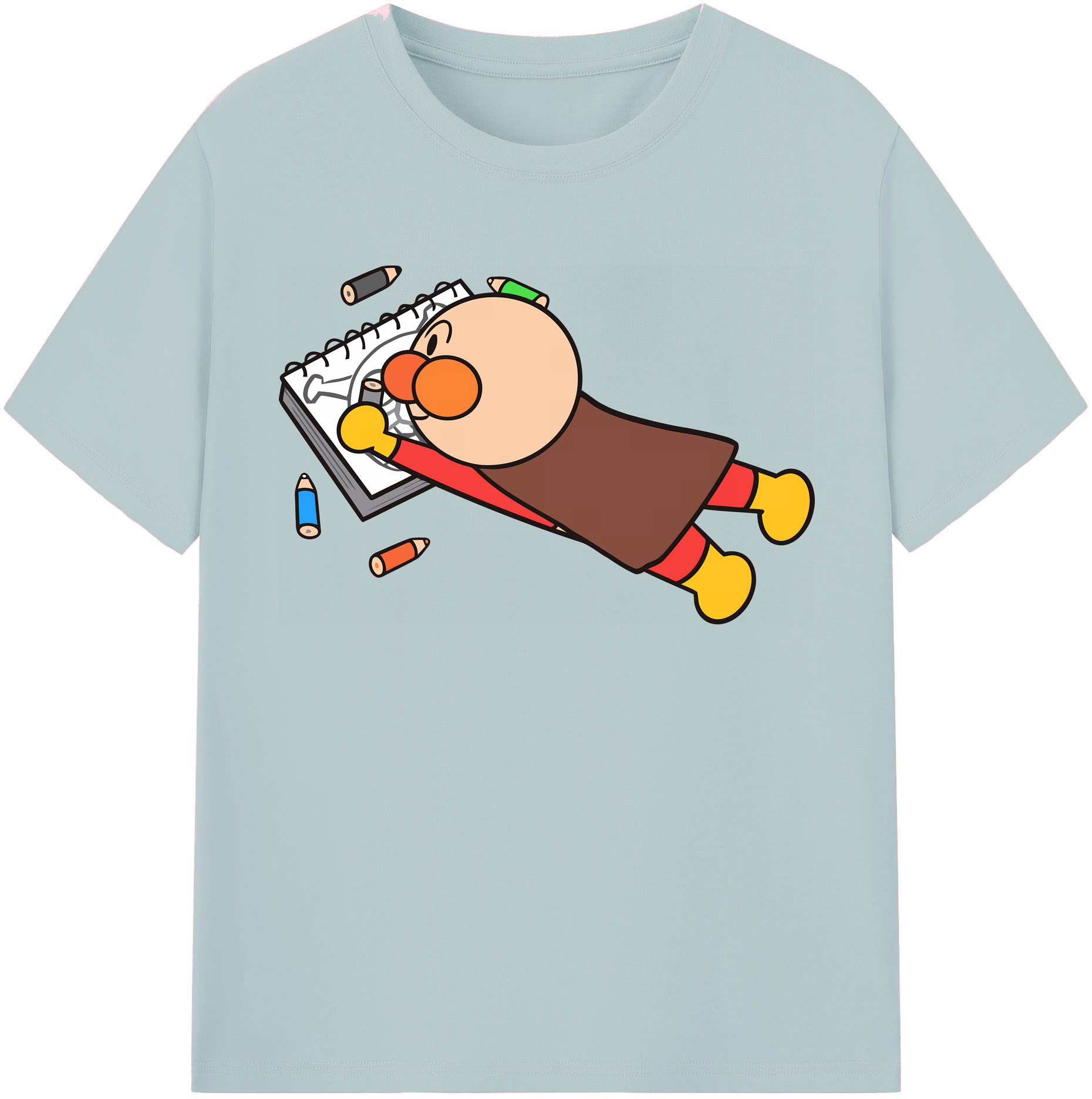 （画像用） アンパンマン Anpanman 綿100％半袖Tシャツ（フロントプリント）